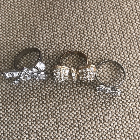 Set of 3 - Bow Rings - Picture 2 of 8